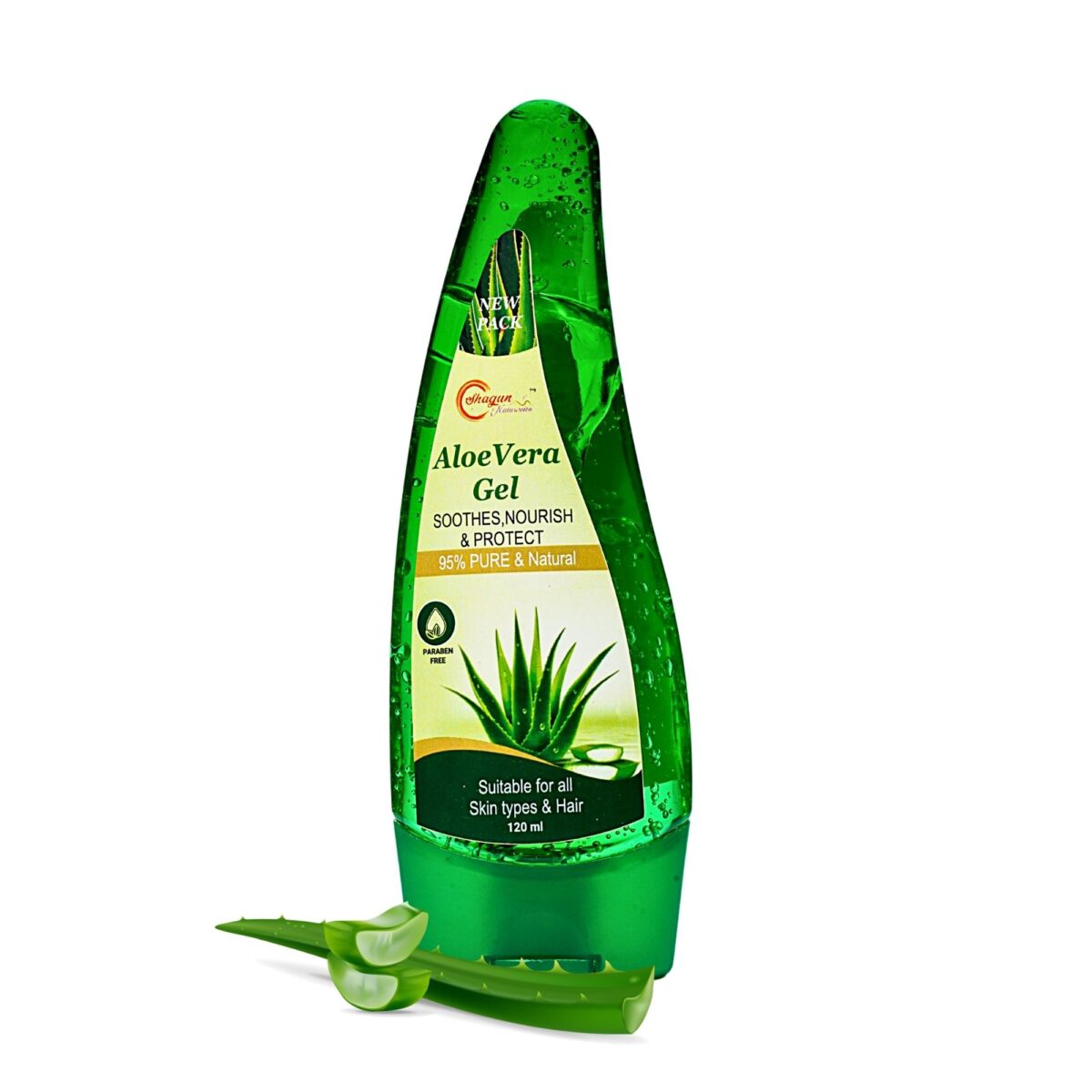 Aloe Vera Gel | Hydrates & Soothes Skin | Natural Moisturizer for Face, Hair & Body | 120/500 ml - Image 1