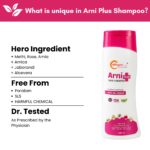 Arni Plus Herbal Shampoo | Reduces Hair Fall & Boosts Growth | With Arnica, Jaborandi, Amla & Hibiscus | Sulphate-Free | 100/200 ml - Image 2