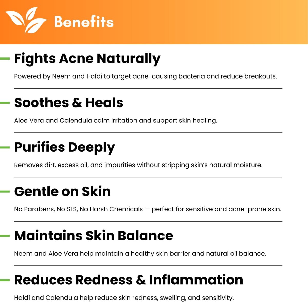 Acnoaid Herbal Face Wash | Controls Acne & Oil | With Neem, Haldi & Calendula | 100 ml - Image 3