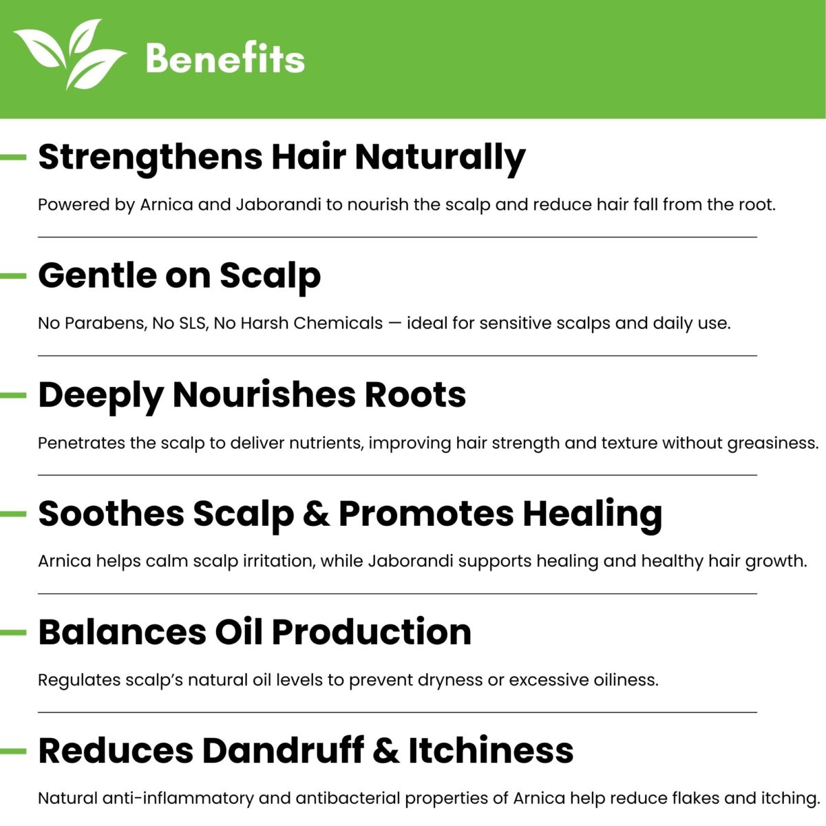 Arni Plus Herbal Hair Oil | Nourishes Scalp & Strengthens Roots | With Arnica, Jaborandi, Amla & Coconut | Anti-Hair Fall Formula | 100 ml - Image 3